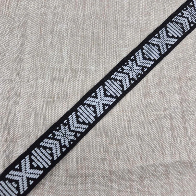 Hemslöjdsband Reflex 23mm - Svart Nedsatt pris