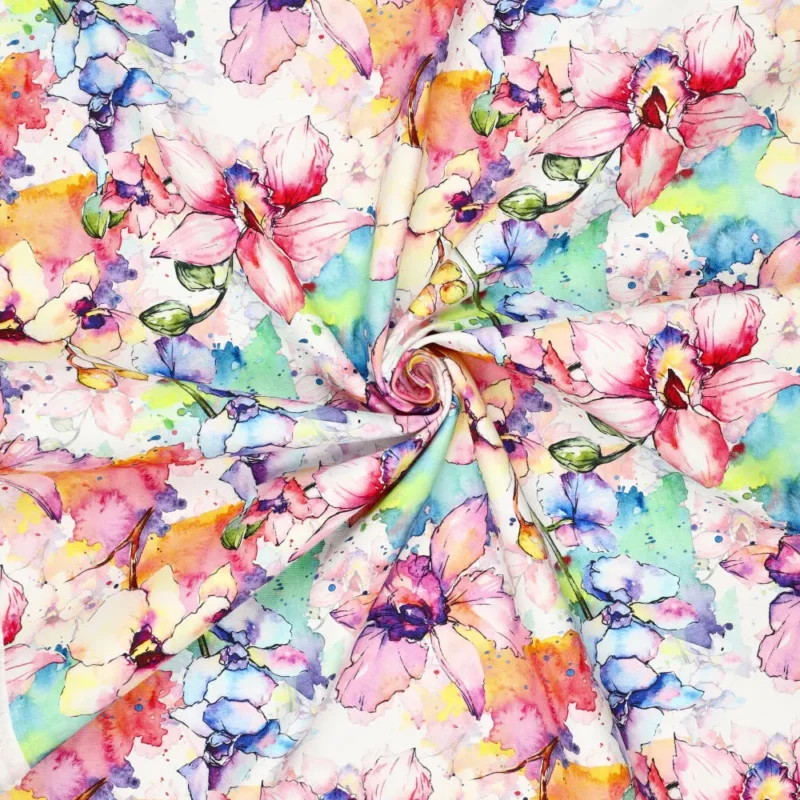 Säker betalning Canvas Akvarell blommor