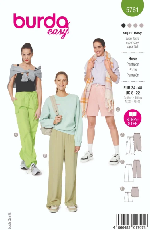 Burda Mönster 5761- Lastbyxor Populär