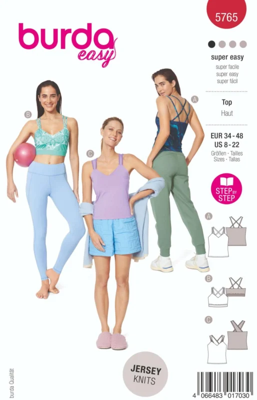 Nyhet Burda Mönster 5765- Topp