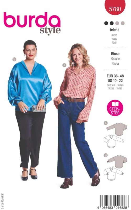 Burda Mönster 5780 - Blus Premium