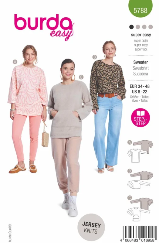 Burda Mönster 5788 - Topp Beställ idag