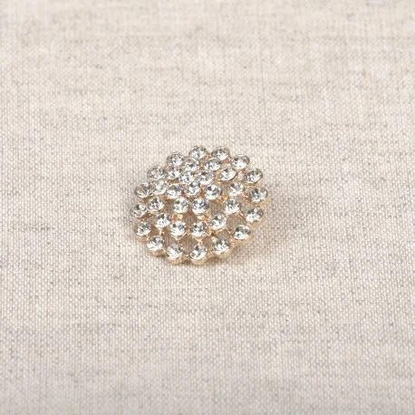 Fri frakt Knapp med hals glitter 18mm Silver