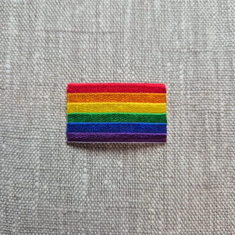 Endast idag Tygmärke Regnbågsflagga