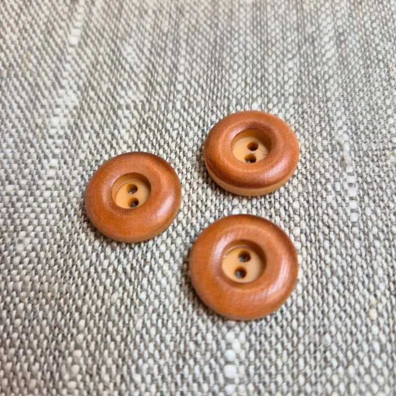 Erbjudandepris Motivknapp Donut 15mm Beige