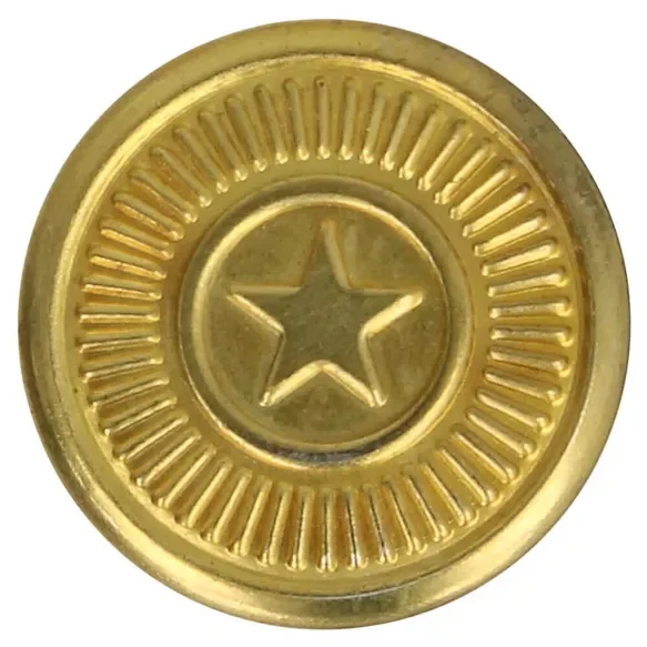 Erbjudande Jeansknapp 17mm guld, stjärna