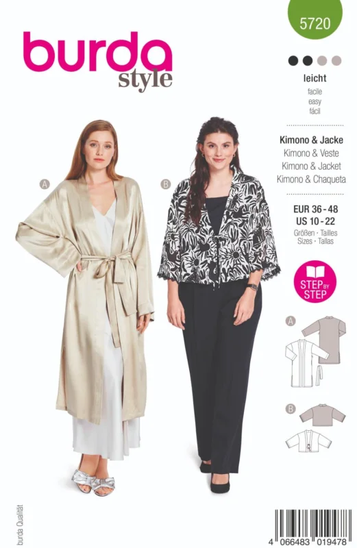 Burda 5720 Kimono och jacka Begränsad tid