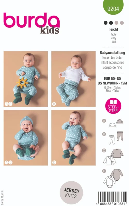 Extra rabatt Burda 9204 Babyset