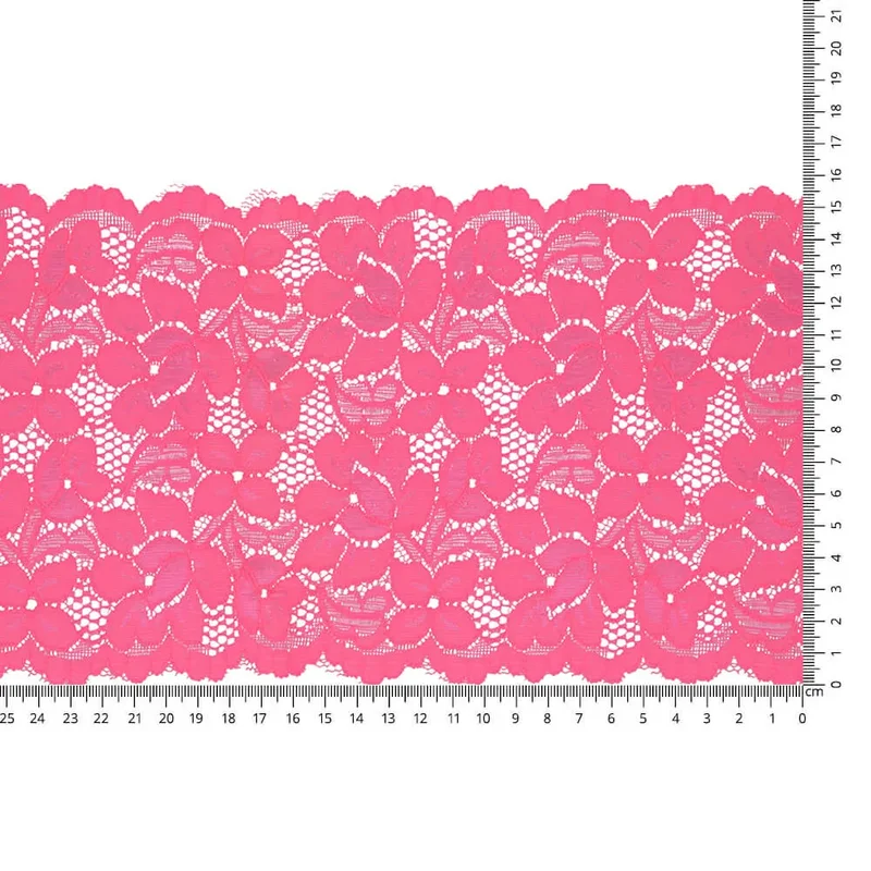 Nylonspets stretch 157mm Neonrosa I lager