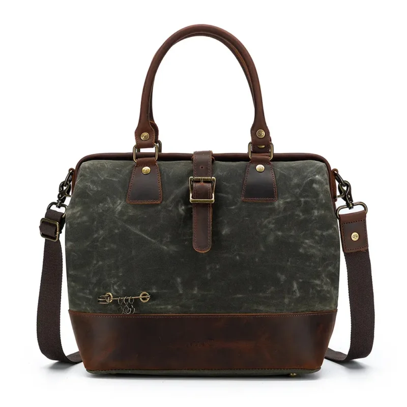 Della Q Makers Satchel canvas Utförsäljning