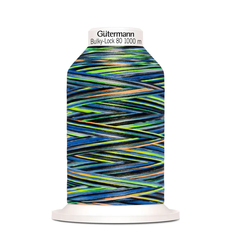 Populär Bulkylock 80 Grön/Svart/Blå Multicolor / 9858