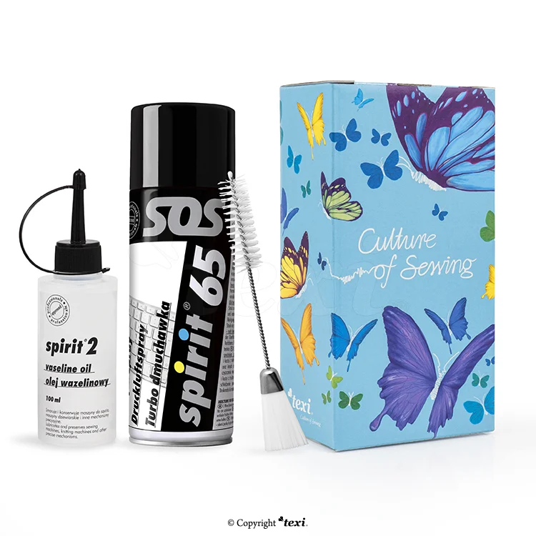 Rengöringsset till Symaskin - Olja, luftspray och borste Begränsat antal