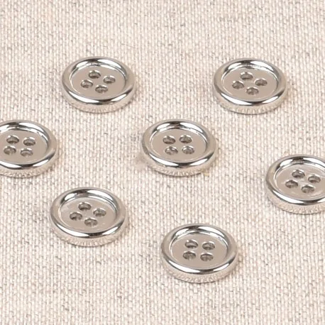 Sista chansen Skjortknapp Metall 10mm Silver