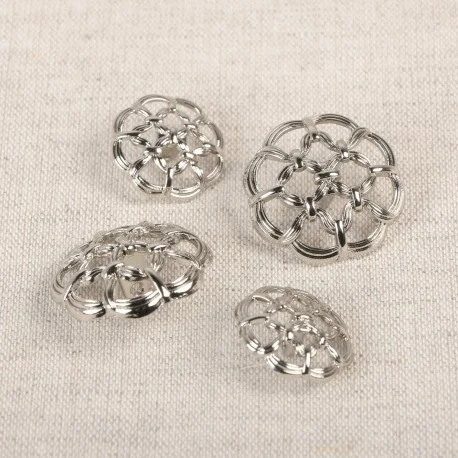 Metallknapp med hals Silver Handla nu
