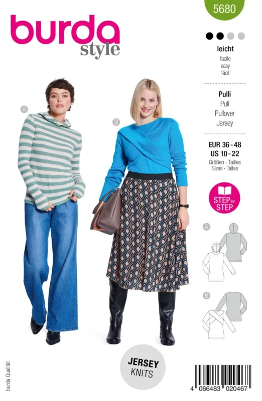 Reapris Burda 5680 - Pullover