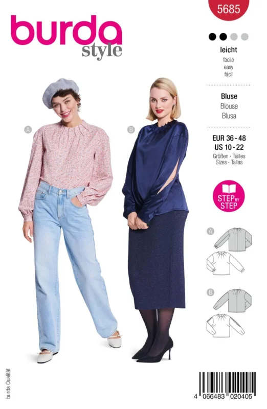 Burda 5685 - Blusar Billig