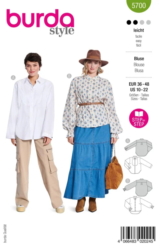 Billig Burda 5700 - Blusar
