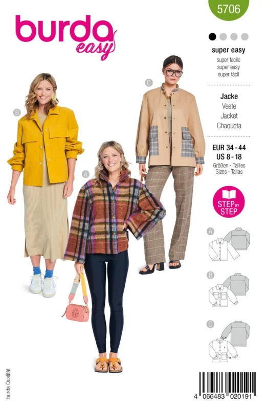 Sista chansen Burda 5706 - Jackor