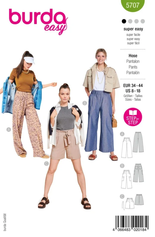 Burda 5707 - Byxor Lägg i varukorgen