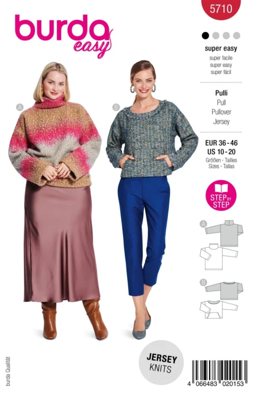 Burda 5710 - Pullover Sista chansen