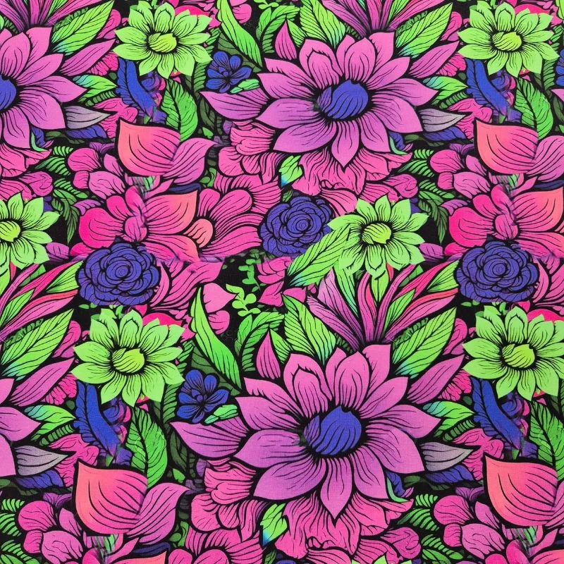 Bomullstrikå Flower art Bästa pris