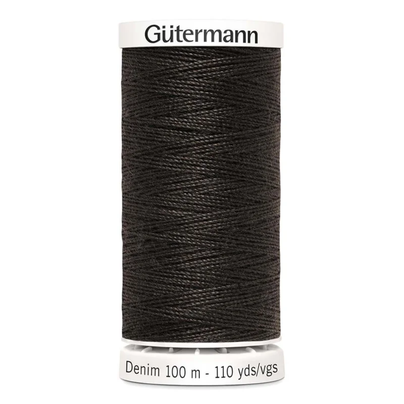 Gütermann Denim 2330 / Mörkbrun risnedsättning