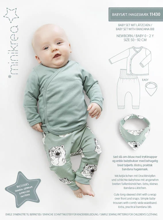 Babyset med haklapp Minikrea 11430 Lägg i varukorgen