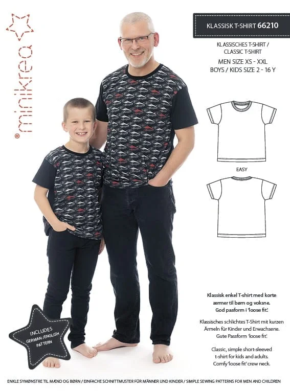 Klassisk T-shirt Minikrea 66210 I lager