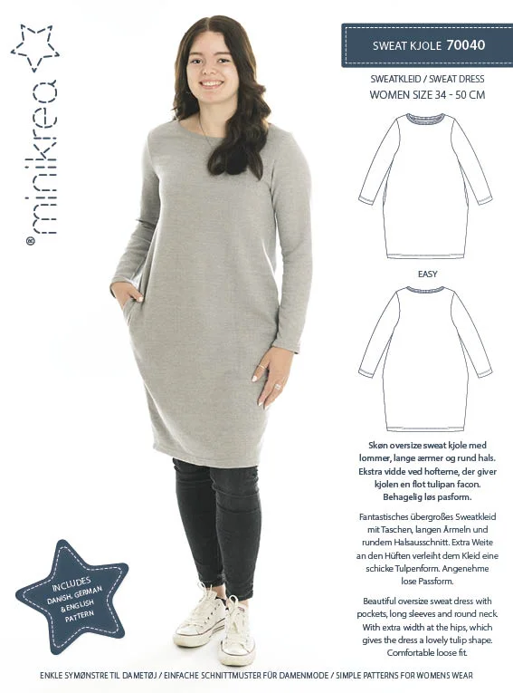 Billigare Sweatshirtklänning Minikrea 70040