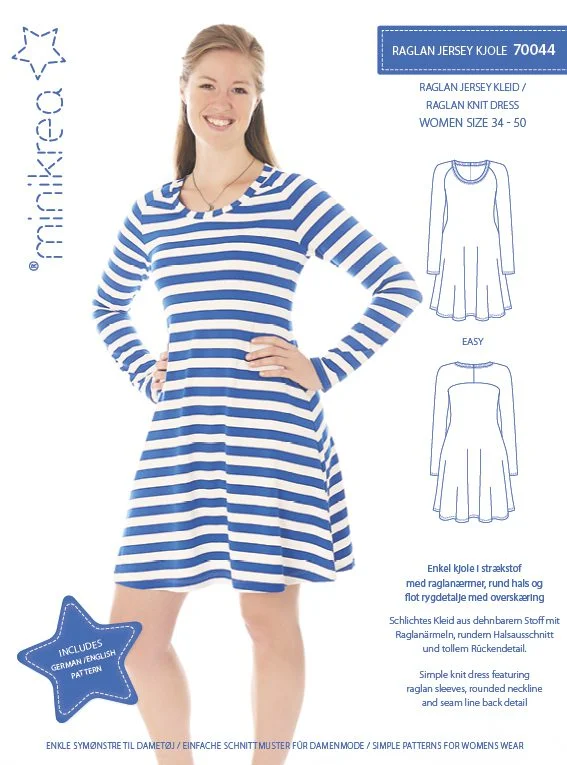 Raglan knit dress Minikrea 70044 Begränsat antal