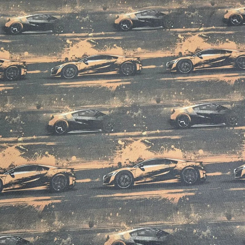 Fynd Bomullstrikå Sport Cars – Brun