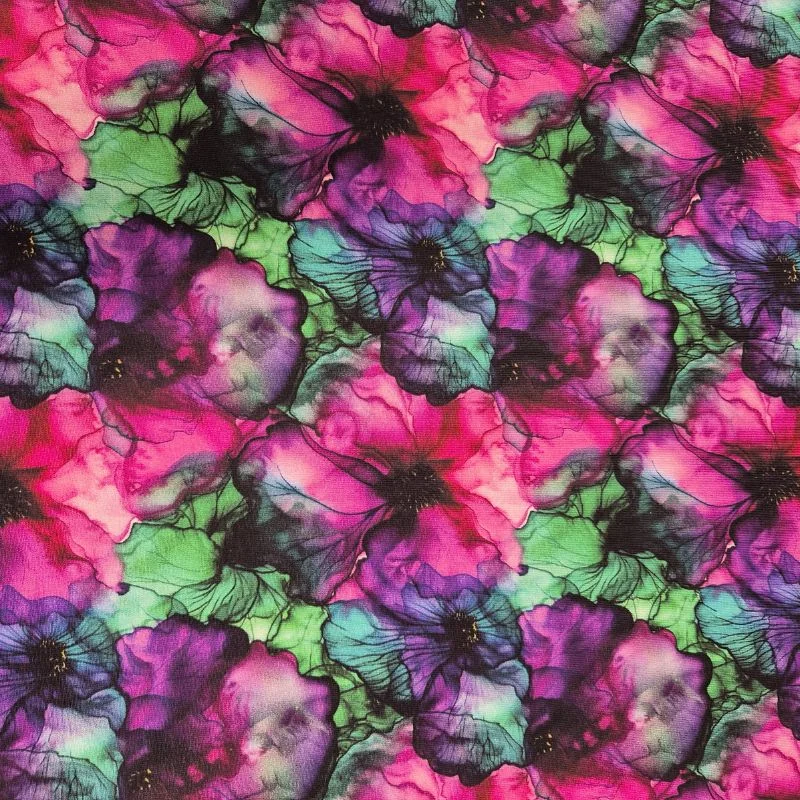 Bomullstrikå – Watercolor Blossom Bästa pris