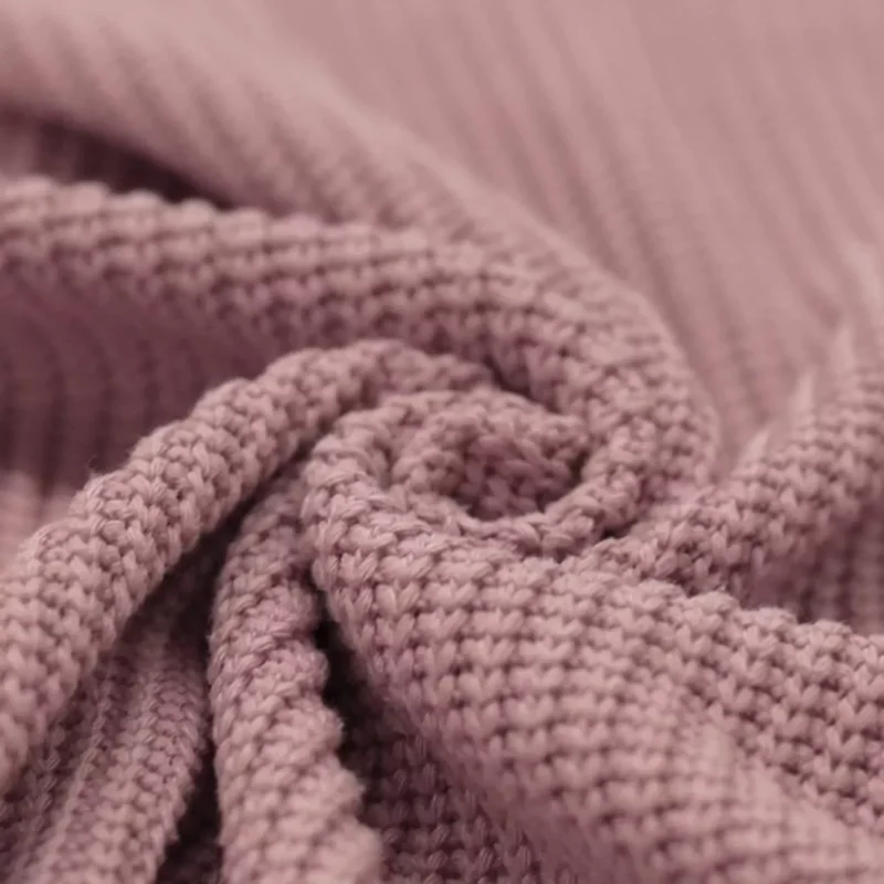 Endast denna vecka Big knit fabric Old pink