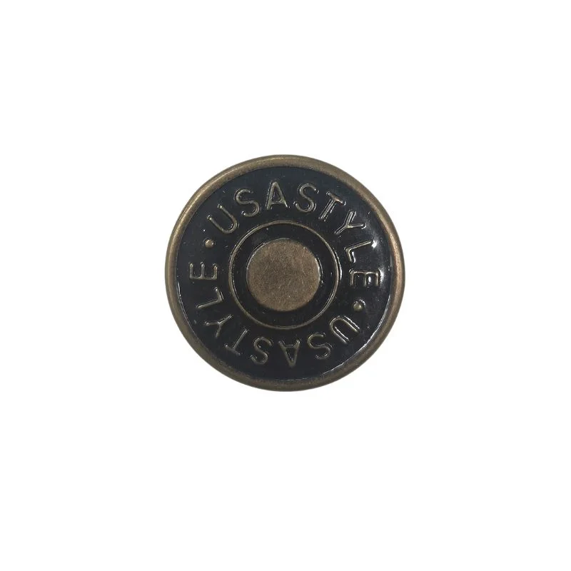 Begränsat erbjudande Jeansknapp 20mm USA - Antik mässing