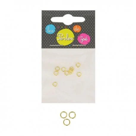 Öppningsbara Ringar – 6 mm 10-pack Guld Outlet
