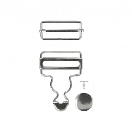 Hängselbyxspännen 1 par 25mm - Silver Beställ idag