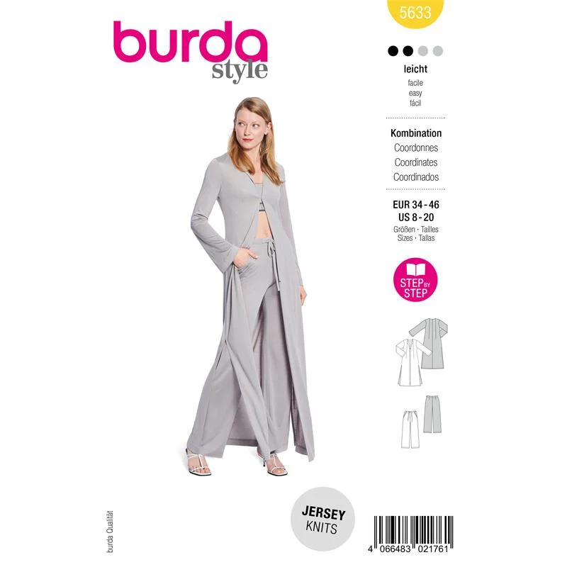 Burda Style 5633 – Kofta och byxor dam (34-46) Kampanj