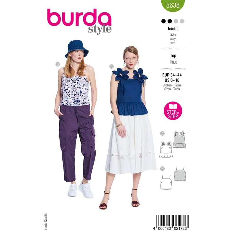 Utförsäljning Burda Style 5638 – Top dam (34-44)