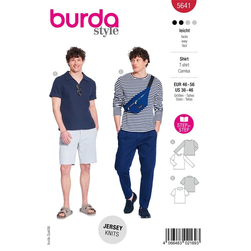 Burda Style 5641 – T-shirt herr (46-56) Extra rabatt