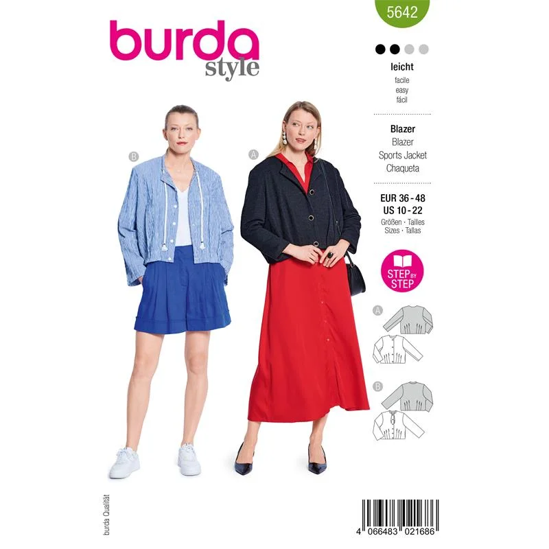 Rea Burda Style 5642 – Blazer dam (36-48)