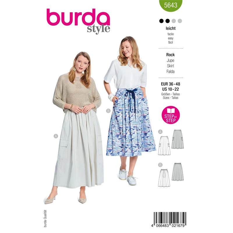 Kampanj Burda Style 5643 – Kjol dam (36-48)