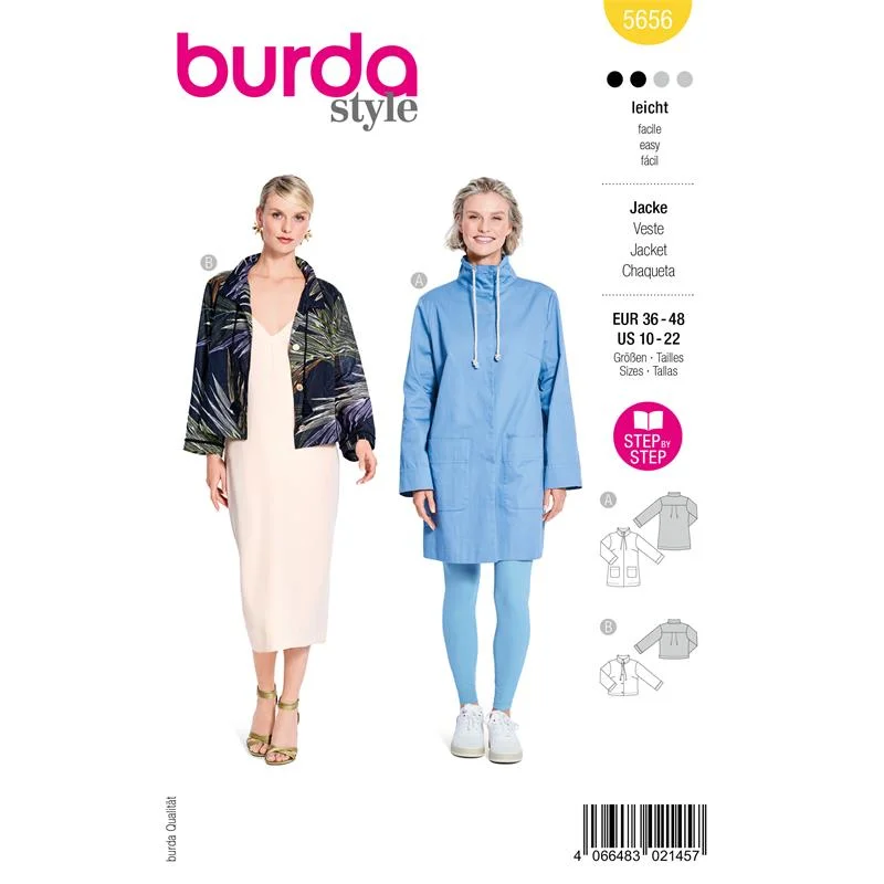 Burda Style 5656 – Jacka och parka dam (36-48) Rea