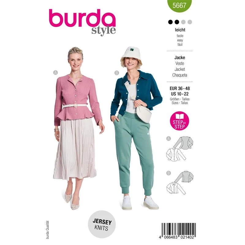 Erbjudande Burda Style 5667 – Kofta dam (36-48)
