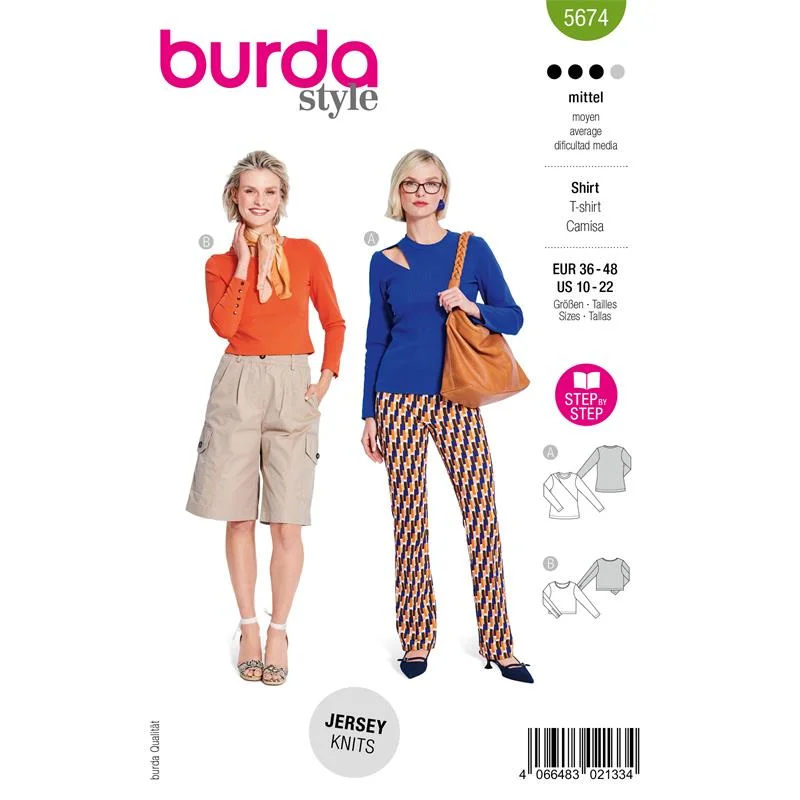 Burda Style 5674 – Topp dam (36-48) Erbjudande