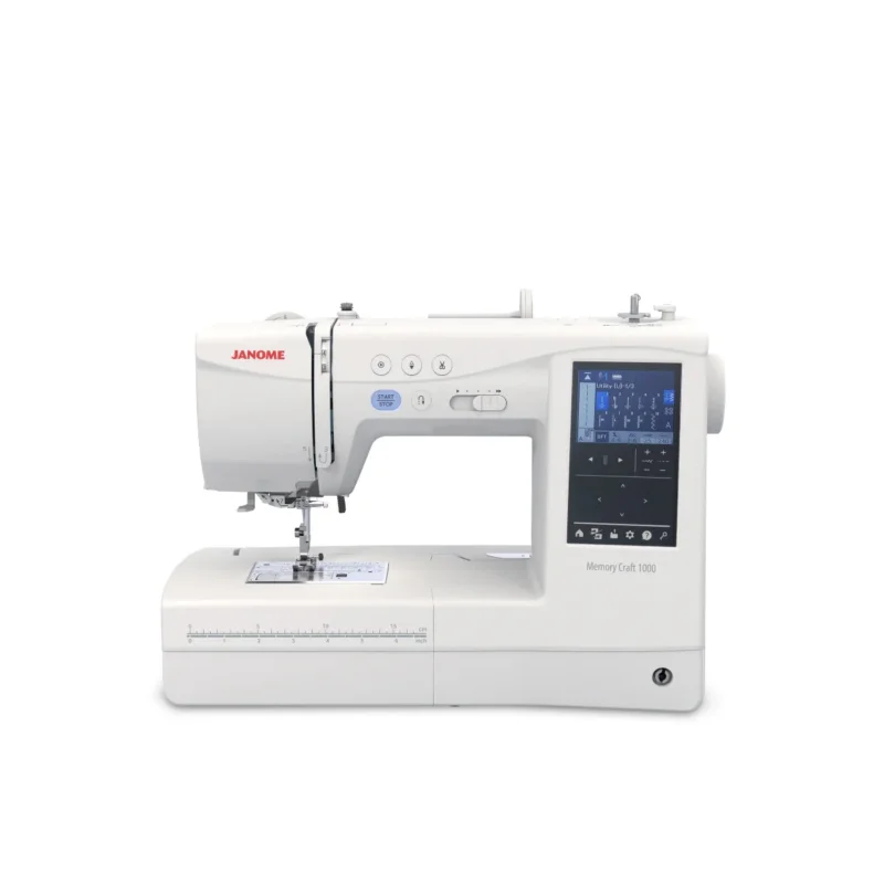 Nedsatt pris Janome Memory Craft 1000 Silky White - Sy- och broderimaskin