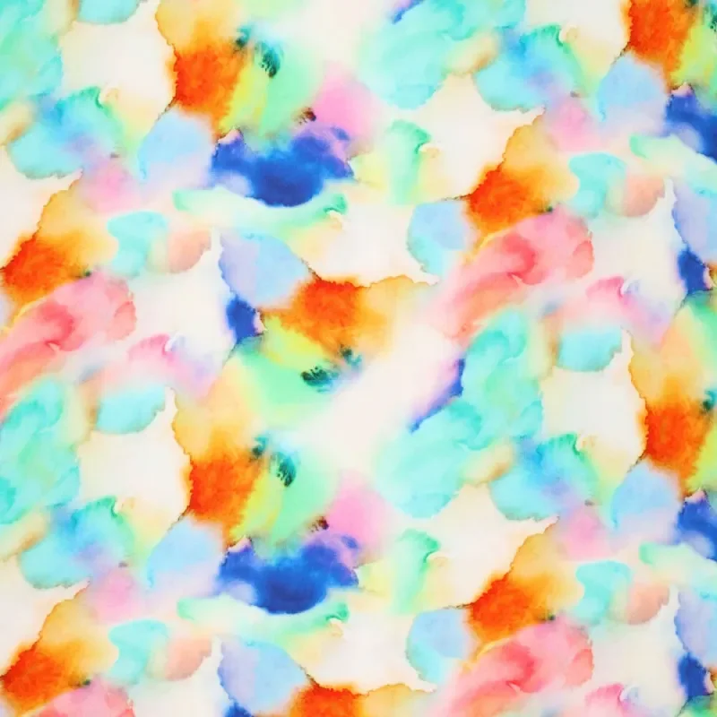 Ambre, Viskossatin multicolor akvarell Beställ nu