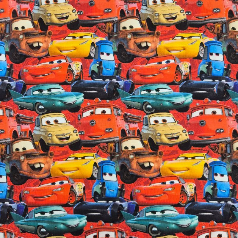 Trikåtyg, licens – Disney Cars Fynd