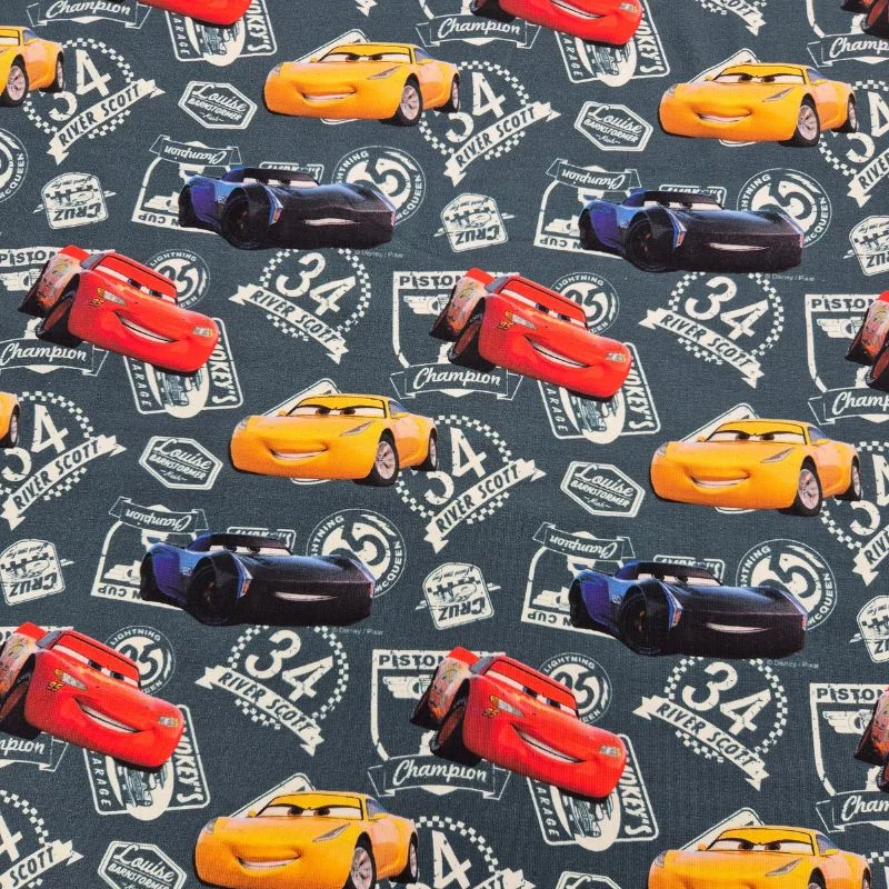 Fynd Trikåtyg, licens – Disney Cars