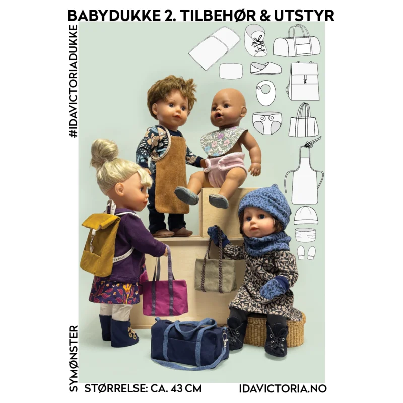 Kampanjpris Sy till babydocka – 2. Utrustning & tillbehör (43 cm) – Ida Victoria