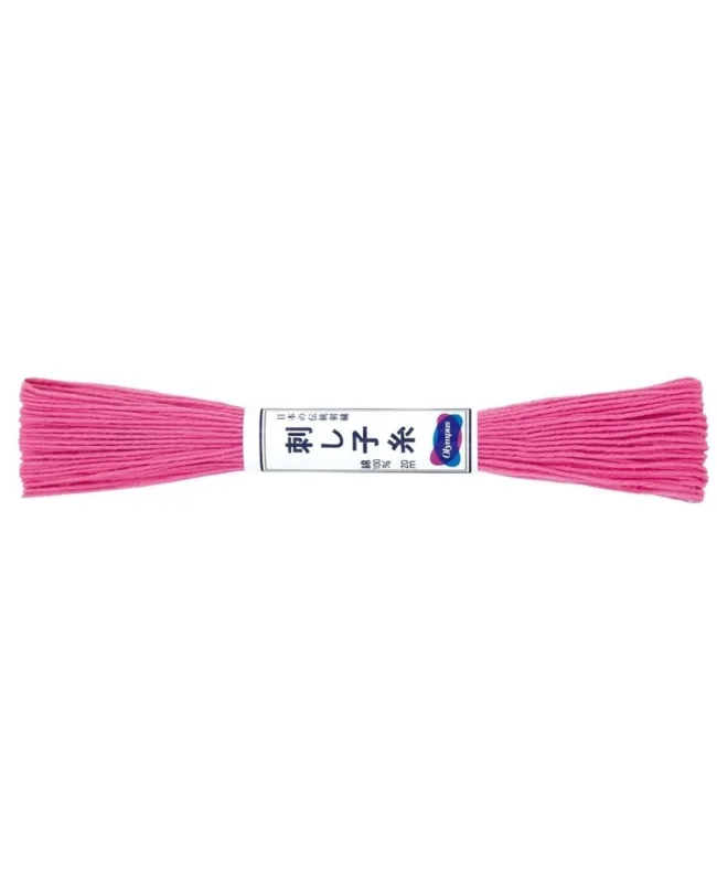 Sashikotråd 20m Bright Pink I lager